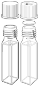 Standard Fluorimeter Cells, Screw Cap, with or without septum