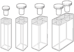 Standard Rectangular Fluorimeter Cells with teflon stopper